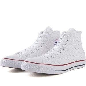 Converse Chuck Taylor All-Star CTAS Hi Woven Canvas White M 5 W 7 Crispy Clean